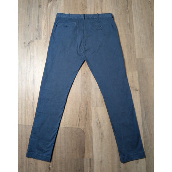 J Crew Size 34X33 Flex Chino Pants Driggs Blue Slim Fit Stretch Preppy - Picture 3 of 10